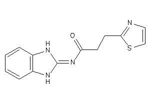 N-(1,3-dihydrobenzimidazol-2-ylidene)-3-thiazol-2-yl-propionamide