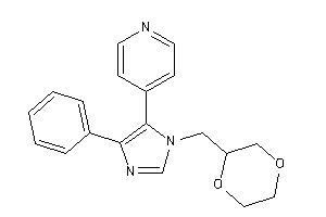 4-[3-(1,4-dioxan-2-ylmethyl)-5-phenyl-imidazol-4-yl]pyridine