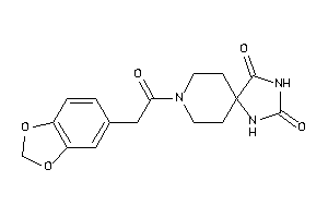 8-[2-(1,3-benzodioxol-5-yl)acetyl]-2,4,8-triazaspiro[4.5]decane-1,3-quinone