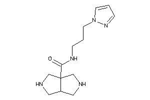 Image of N-(3-pyrazol-1-ylpropyl)-2,3,3a,4,5,6-hexahydro-1H-pyrrolo[3,4-c]pyrrole-6a-carboxamide