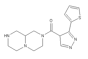 Image of 1,2,3,4,6,7,9,9a-octahydropyrazino[1,2-a]pyrazin-8-yl-[3-(2-thienyl)-4H-pyrazol-4-yl]methanone