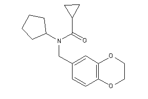N-cyclopentyl-N-(2,3-dihydro-1,4-benzodioxin-6-ylmethyl)cyclopropanecarboxamide