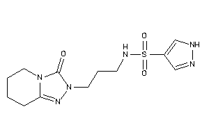 N-[3-(3-keto-5,6,7,8-tetrahydro-[1,2,4]triazolo[4,3-a]pyridin-2-yl)propyl]-1H-pyrazole-4-sulfonamide