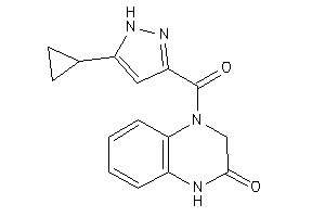 4-(5-cyclopropyl-1H-pyrazole-3-carbonyl)-1,3-dihydroquinoxalin-2-one