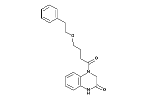 4-(4-phenethyloxybutanoyl)-1,3-dihydroquinoxalin-2-one