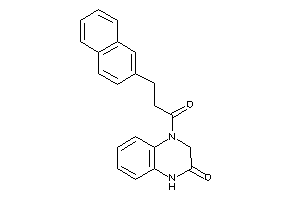 4-[3-(2-naphthyl)propanoyl]-1,3-dihydroquinoxalin-2-one