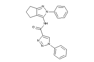 1-phenyl-N-(2-phenyl-5,6-dihydro-4H-cyclopenta[c]pyrazol-3-yl)triazole-4-carboxamide