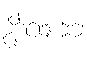 2-(2H-benzimidazol-2-yl)-5-(1-phenyltetrazol-5-yl)-6,7-dihydro-4H-pyrazolo[1,5-a]pyrazine