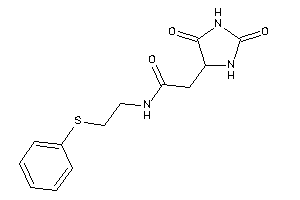 2-(2,5-diketoimidazolidin-4-yl)-N-[2-(phenylthio)ethyl]acetamide