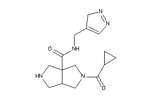 5-(cyclopropanecarbonyl)-N-(3H-pyrazol-4-ylmethyl)-1,2,3,3a,4,6-hexahydropyrrolo[3,4-c]pyrrole-6a-carboxamide