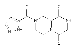 2-(1H-pyrazole-5-carbonyl)-1,3,4,7,8,9a-hexahydropyrazino[1,2-a]pyrazine-6,9-quinone