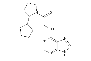 1-(2-cyclopentylpyrrolidino)-2-(9H-purin-6-ylamino)ethanone