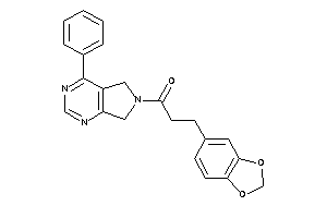 3-(1,3-benzodioxol-5-yl)-1-(4-phenyl-5,7-dihydropyrrolo[3,4-d]pyrimidin-6-yl)propan-1-one