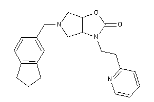 Image of 5-(indan-5-ylmethyl)-3-[2-(2-pyridyl)ethyl]-3a,4,6,6a-tetrahydropyrrolo[3,4-d]oxazol-2-one