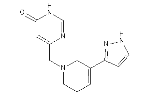 4-[[5-(1H-pyrazol-3-yl)-3,6-dihydro-2H-pyridin-1-yl]methyl]-1H-pyrimidin-6-one