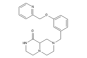 2-[3-(2-pyridylmethoxy)benzyl]-3,4,6,7,8,9a-hexahydro-1H-pyrazino[1,2-a]pyrazin-9-one