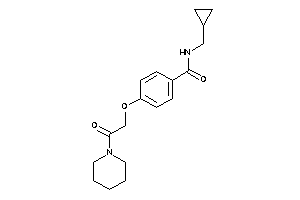 Image of N-(cyclopropylmethyl)-4-(2-keto-2-piperidino-ethoxy)benzamide