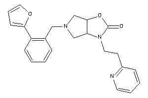 5-[2-(2-furyl)benzyl]-3-[2-(2-pyridyl)ethyl]-3a,4,6,6a-tetrahydropyrrolo[3,4-d]oxazol-2-one