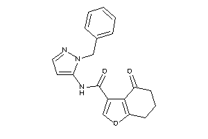 N-(2-benzylpyrazol-3-yl)-4-keto-6,7-dihydro-5H-benzofuran-3-carboxamide