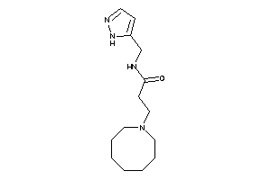 3-(azocan-1-yl)-N-(1H-pyrazol-5-ylmethyl)propionamide