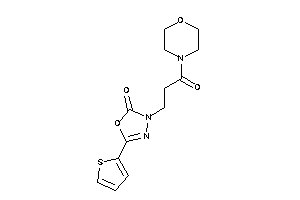 Image of 3-(3-keto-3-morpholino-propyl)-5-(2-thienyl)-1,3,4-oxadiazol-2-one