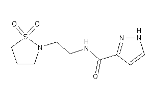 Image of N-[2-(1,1-diketo-1,2-thiazolidin-2-yl)ethyl]-1H-pyrazole-3-carboxamide