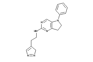 (5-phenyl-6,7-dihydropyrrolo[3,2-d]pyrimidin-2-yl)-[2-(3H-pyrazol-4-yl)ethyl]amine