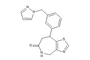 Image of 8-[3-(pyrazol-1-ylmethyl)phenyl]-4,5,7,8-tetrahydrothiazolo[4,5-c]azepin-6-one