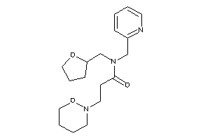 3-(oxazinan-2-yl)-N-(2-pyridylmethyl)-N-(tetrahydrofurfuryl)propionamide
