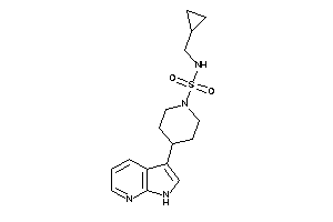 N-(cyclopropylmethyl)-4-(1H-pyrrolo[2,3-b]pyridin-3-yl)piperidine-1-sulfonamide