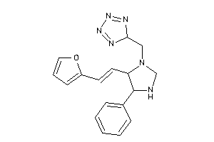 Image of 5-[[5-[2-(2-furyl)vinyl]-4-phenyl-imidazolidin-1-yl]methyl]-5H-tetrazole