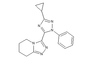 3-(5-cyclopropyl-2-phenyl-1,2,4-triazol-3-yl)-5,6,7,8-tetrahydro-[1,2,4]triazolo[4,3-a]pyridine