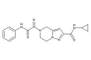 5-(2-anilino-2-keto-acetyl)-N-cyclopropyl-6,7-dihydro-4H-pyrazolo[1,5-a]pyrazine-2-carboxamide
