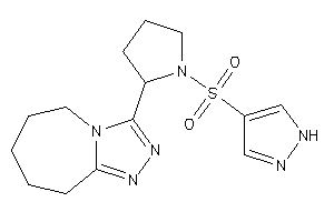 3-[1-(1H-pyrazol-4-ylsulfonyl)pyrrolidin-2-yl]-6,7,8,9-tetrahydro-5H-[1,2,4]triazolo[4,3-a]azepine