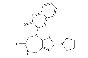 8-(2-keto-3H-quinolin-3-yl)-2-pyrrolidino-2,4,5,7,8,8a-hexahydrothiazolo[4,5-c]azepin-6-one