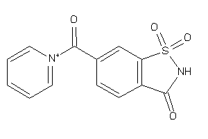 1,1-diketo-6-(pyridin-1-ium-1-carbonyl)-1,2-benzothiazol-3-one