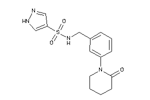 N-[3-(2-ketopiperidino)benzyl]-1H-pyrazole-4-sulfonamide