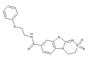 2,2-diketo-N-(2-phenoxyethyl)-3,4-dihydro-[1,2,4]thiadiazino[3,4-b][1,3]benzothiazole-8-carboxamide