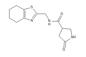 5-keto-N-(4,5,6,7-tetrahydro-1,3-benzothiazol-2-ylmethyl)pyrrolidine-3-carboxamide