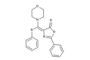 4-[morpholino-(phenylthio)methylene]-2-phenyl-2-oxazolin-5-one