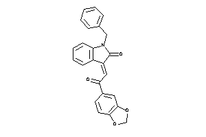 3-[2-(1,3-benzodioxol-5-yl)-2-keto-ethylidene]-1-benzyl-oxindole