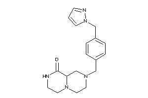 2-[4-(pyrazol-1-ylmethyl)benzyl]-3,4,6,7,8,9a-hexahydro-1H-pyrazino[1,2-a]pyrazin-9-one