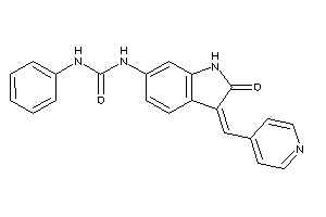 Image of 1-[2-keto-3-(4-pyridylmethylene)indolin-6-yl]-3-phenyl-urea