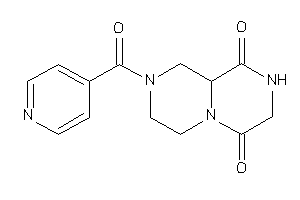 Image of 2-isonicotinoyl-1,3,4,7,8,9a-hexahydropyrazino[1,2-a]pyrazine-6,9-quinone