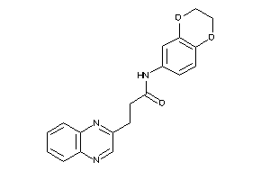 N-(2,3-dihydro-1,4-benzodioxin-6-yl)-3-quinoxalin-2-yl-propionamide