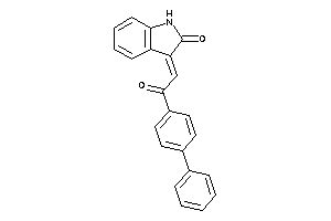 Image of 3-[2-keto-2-(4-phenylphenyl)ethylidene]oxindole