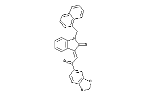 3-[2-(1,3-benzodioxol-5-yl)-2-keto-ethylidene]-1-(1-naphthylmethyl)oxindole