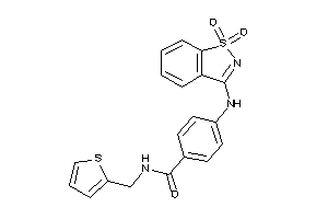 4-[(1,1-diketo-1,2-benzothiazol-3-yl)amino]-N-(2-thenyl)benzamide