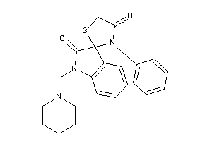 3'-phenyl-1-(piperidinomethyl)spiro[indoline-3,2'-thiazolidine]-2,4'-quinone