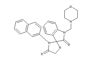1-(morpholinomethyl)-3'-(2-naphthyl)spiro[indoline-3,2'-thiazolidine]-2,4'-quinone